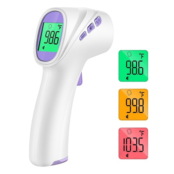 No Touch Thermometer for Adults & Kids, Digital Thermometer w/ Fever Alarm, NWT - Picture 2 of 9